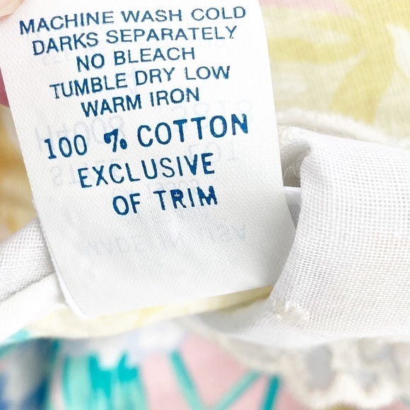 Vintage Girls Kids Cottagecore Prairie Dress 4 Floral NWT Dead Stock - Picture 5 of 6